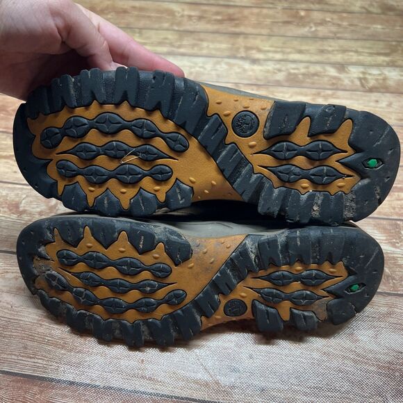 Timberland Mens Mt Maddsen Mid Waterproof Hiking Boots 7 40 Brown Leather A141B - Picture 4 of 14